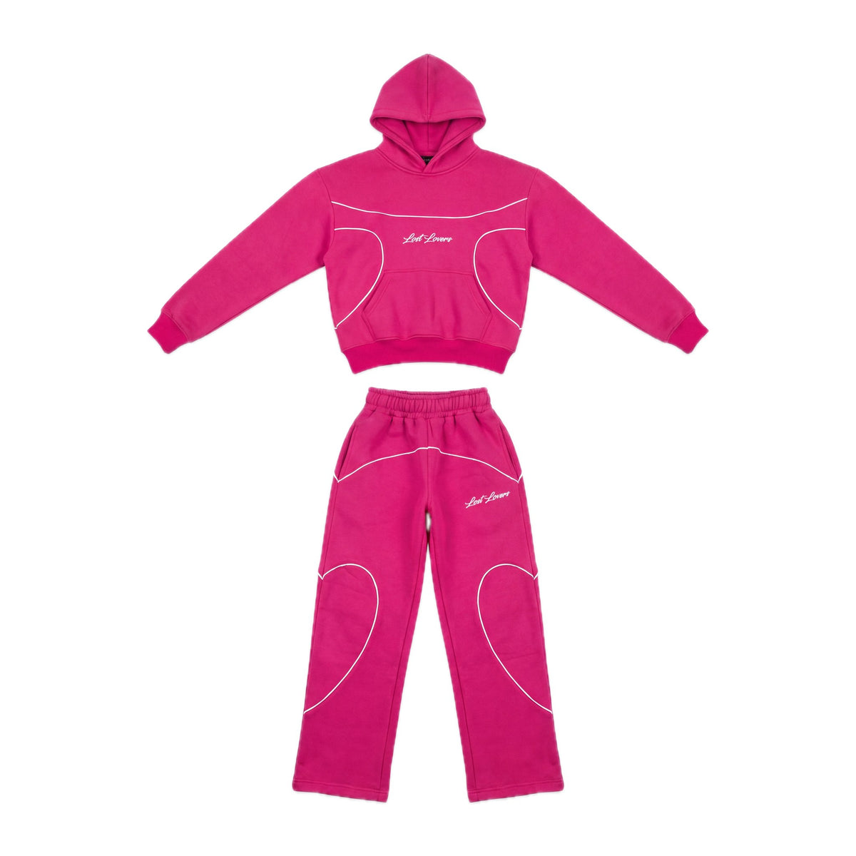 Pink Piped Set