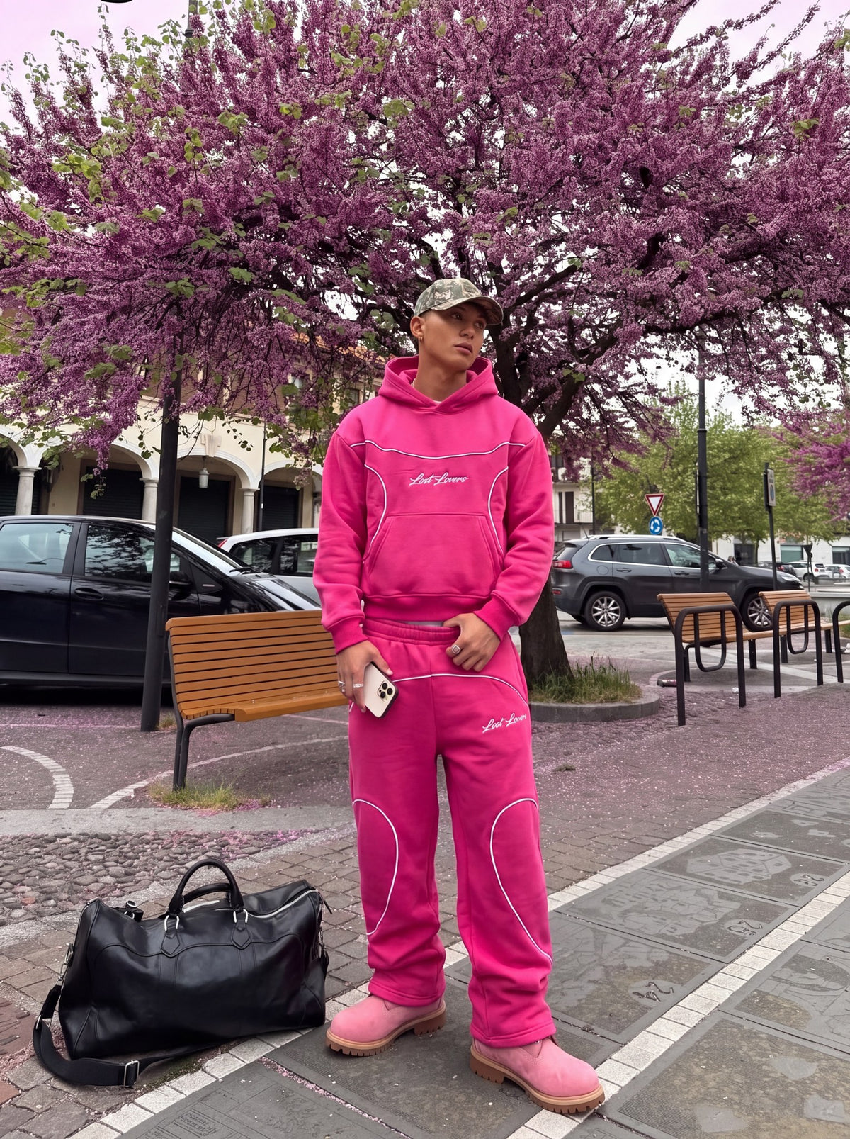 Pink Piped Set