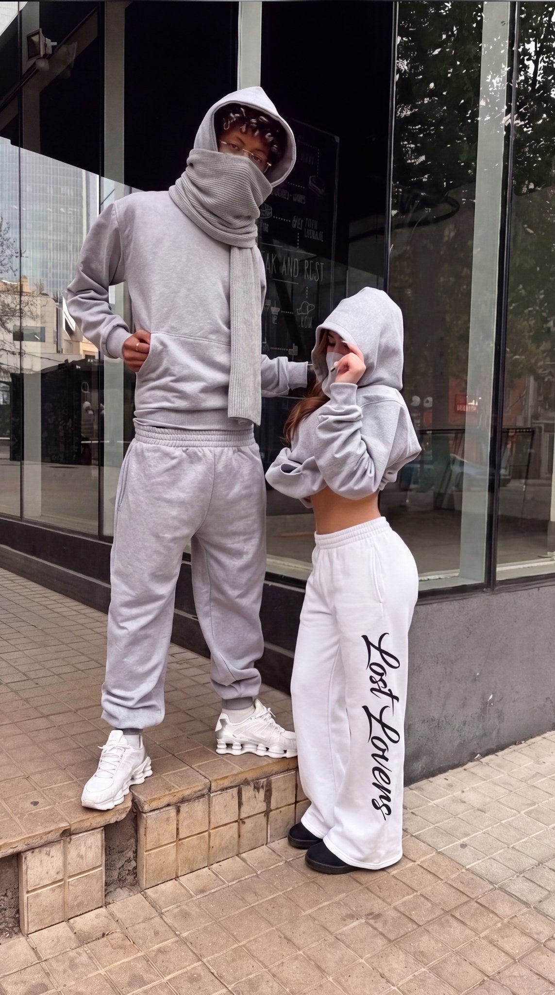 White Script Sweat