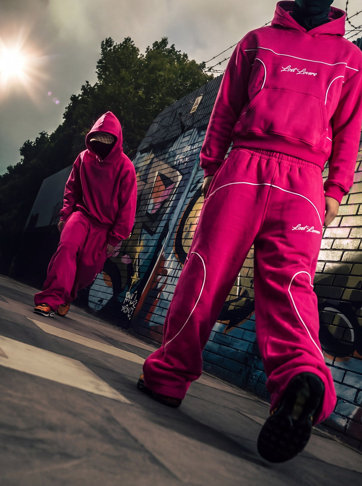 Pink Piped Set