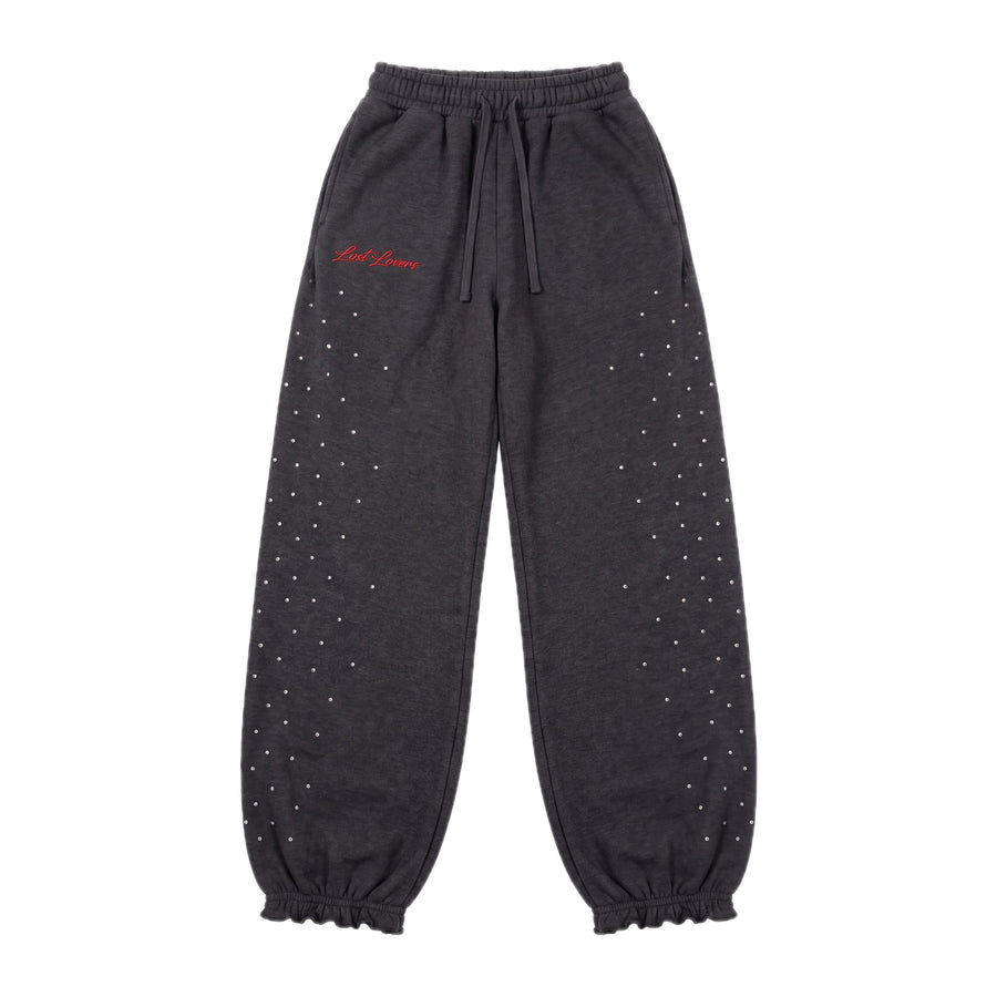 Rhinestone Sweat — Charcoal