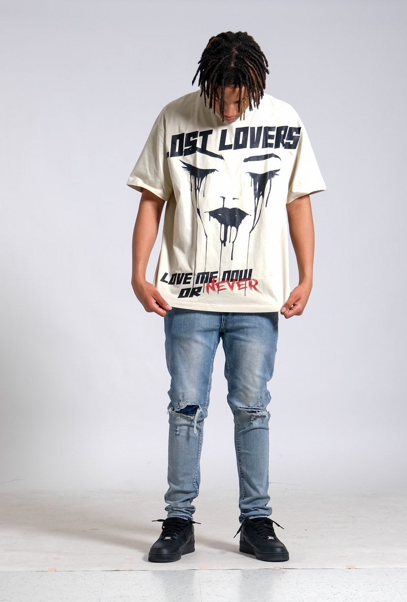 Love Me Now or Never Tee – White