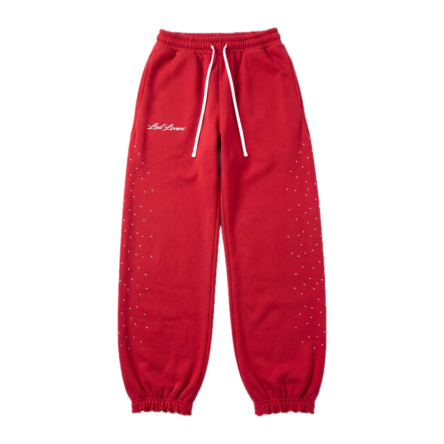 Rhinestone Sweat — Red