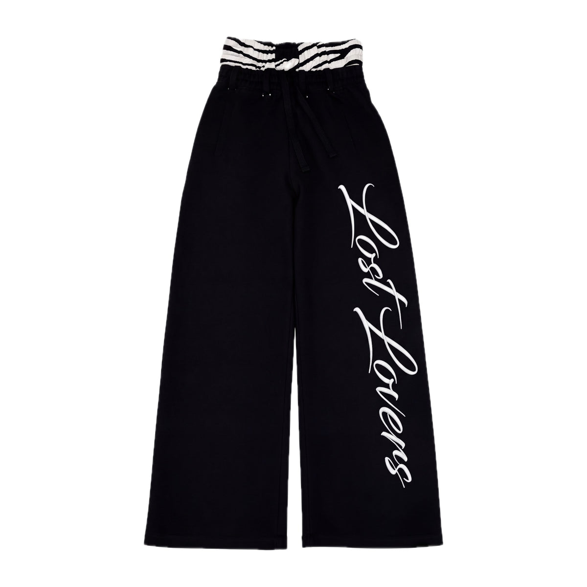 Zebra Script Wide-Leg