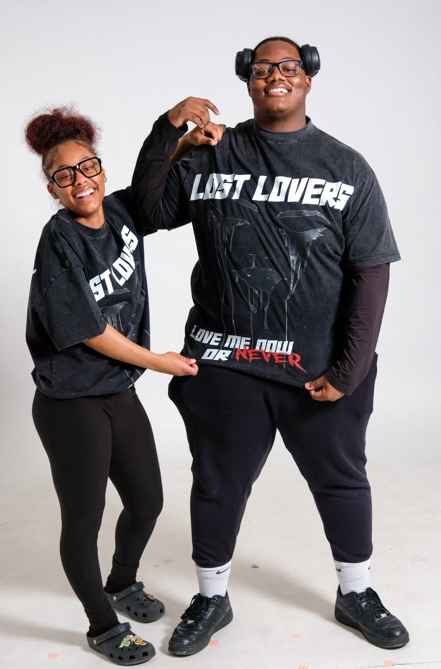 Love Me Now or Never Tee – Black